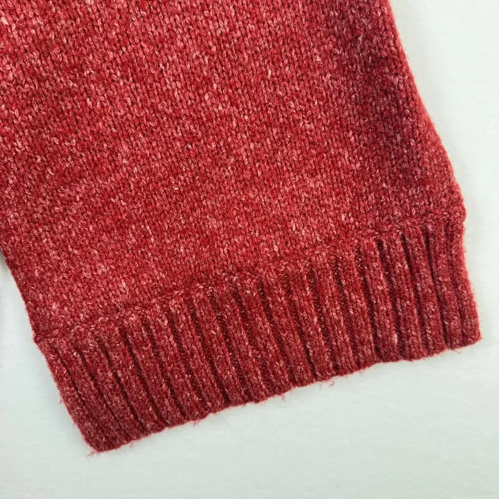 BCBG Maxazria Burgundy Red Wool Blend Knit Scarf Soft Winter 12 x 90